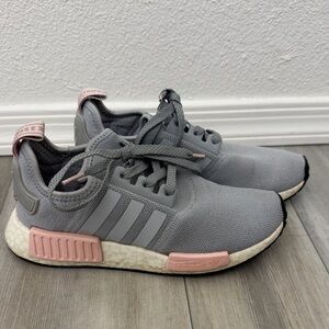 Adidas NMD Gray and Pink Athletic Shoes